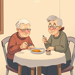 They skip meals or eat very little.