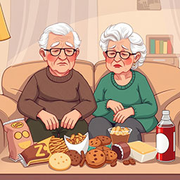 They snack on unhealthy foods often.