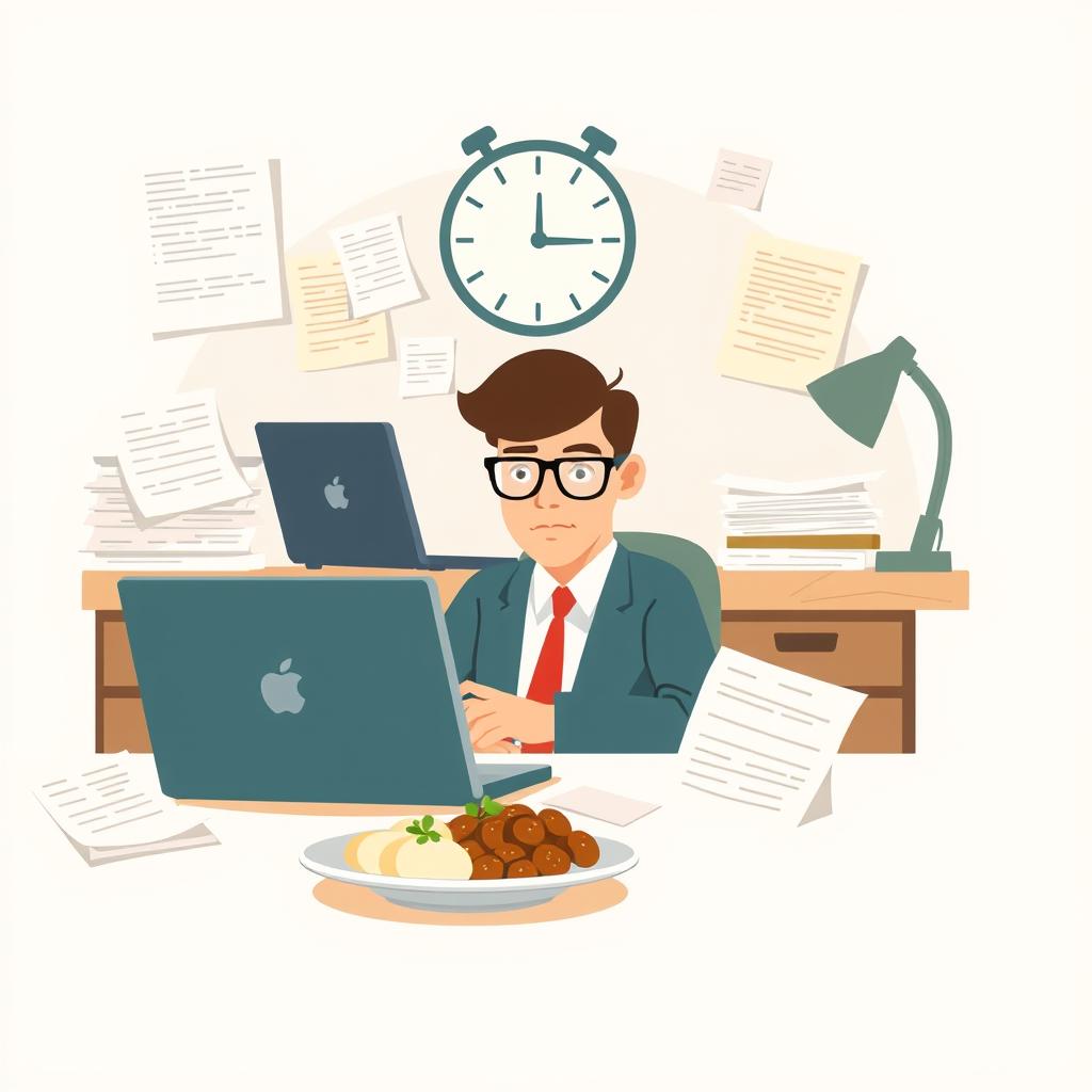 I skip meals or eat late because I’m always busy.